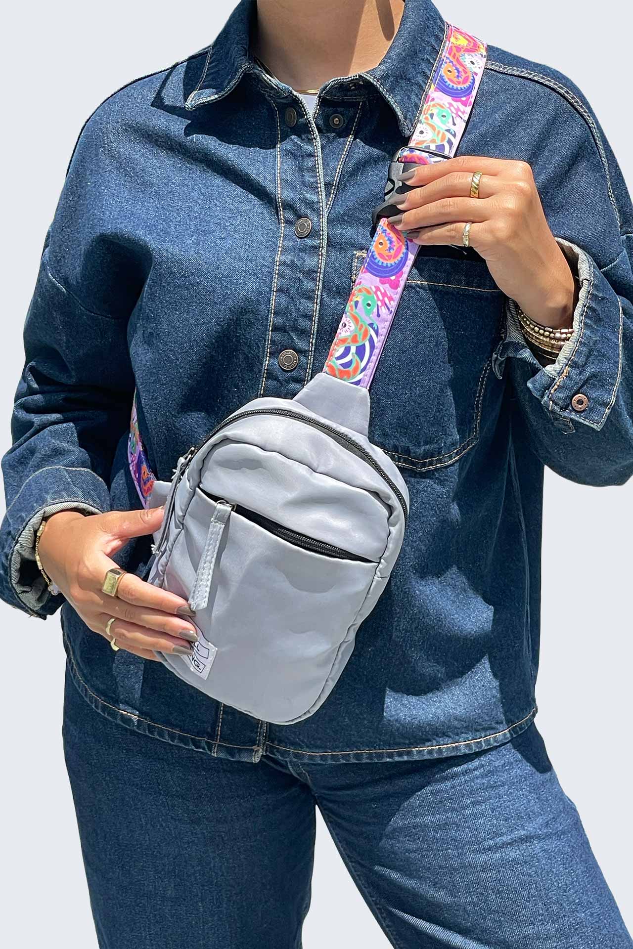 Grey Snake Crossbag