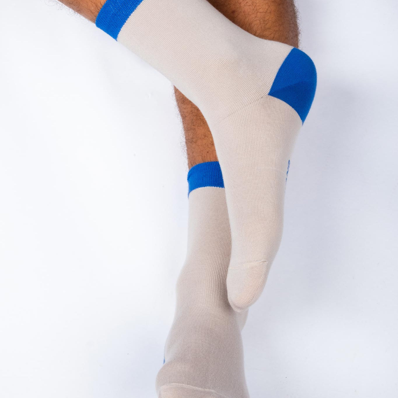 Beige Crew Socks