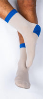 Beige Crew Socks