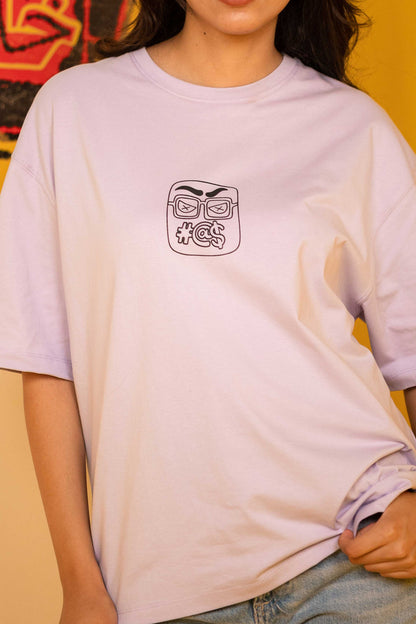 Life or Death Crew Lilac Oversized Tee