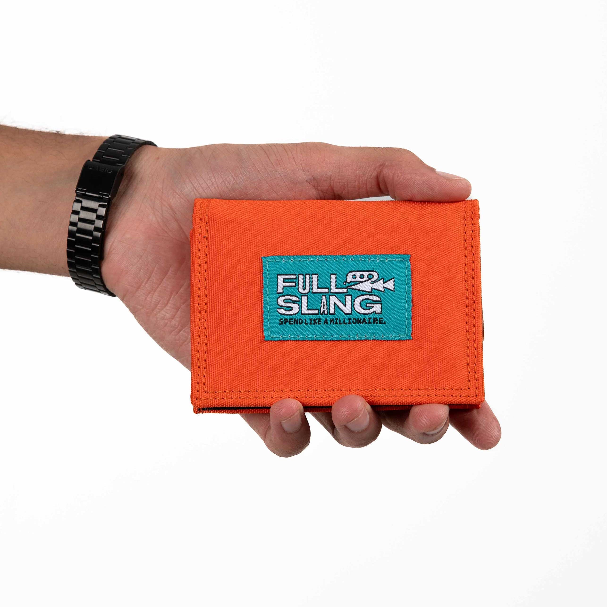 Orange Triflip Wallet