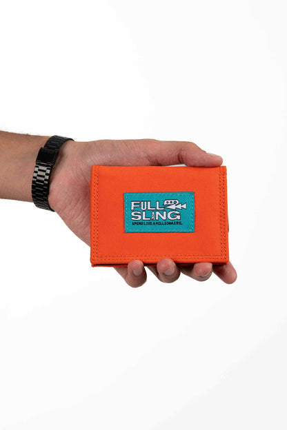 Orange Triflip Wallet