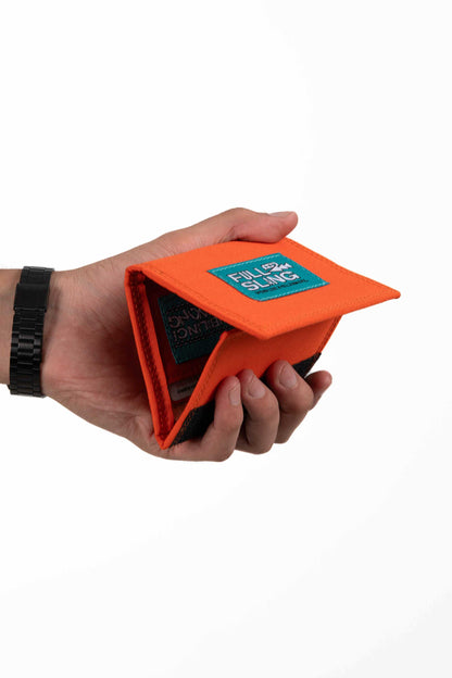 Orange Triflip Wallet