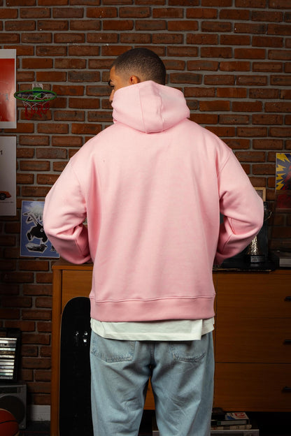 Pink Plain Hoodie