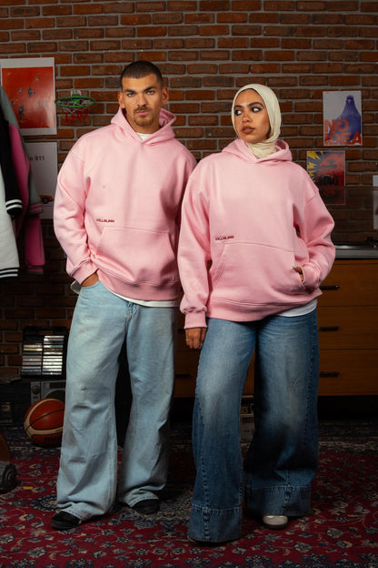 Pink Plain Hoodie