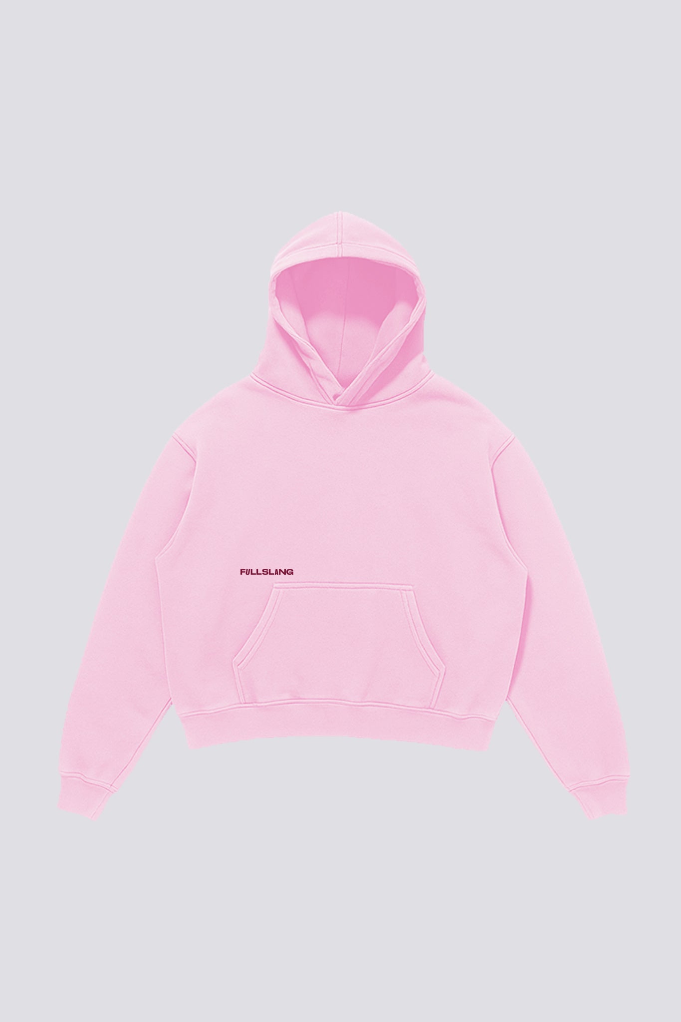 Pink Plain Hoodie