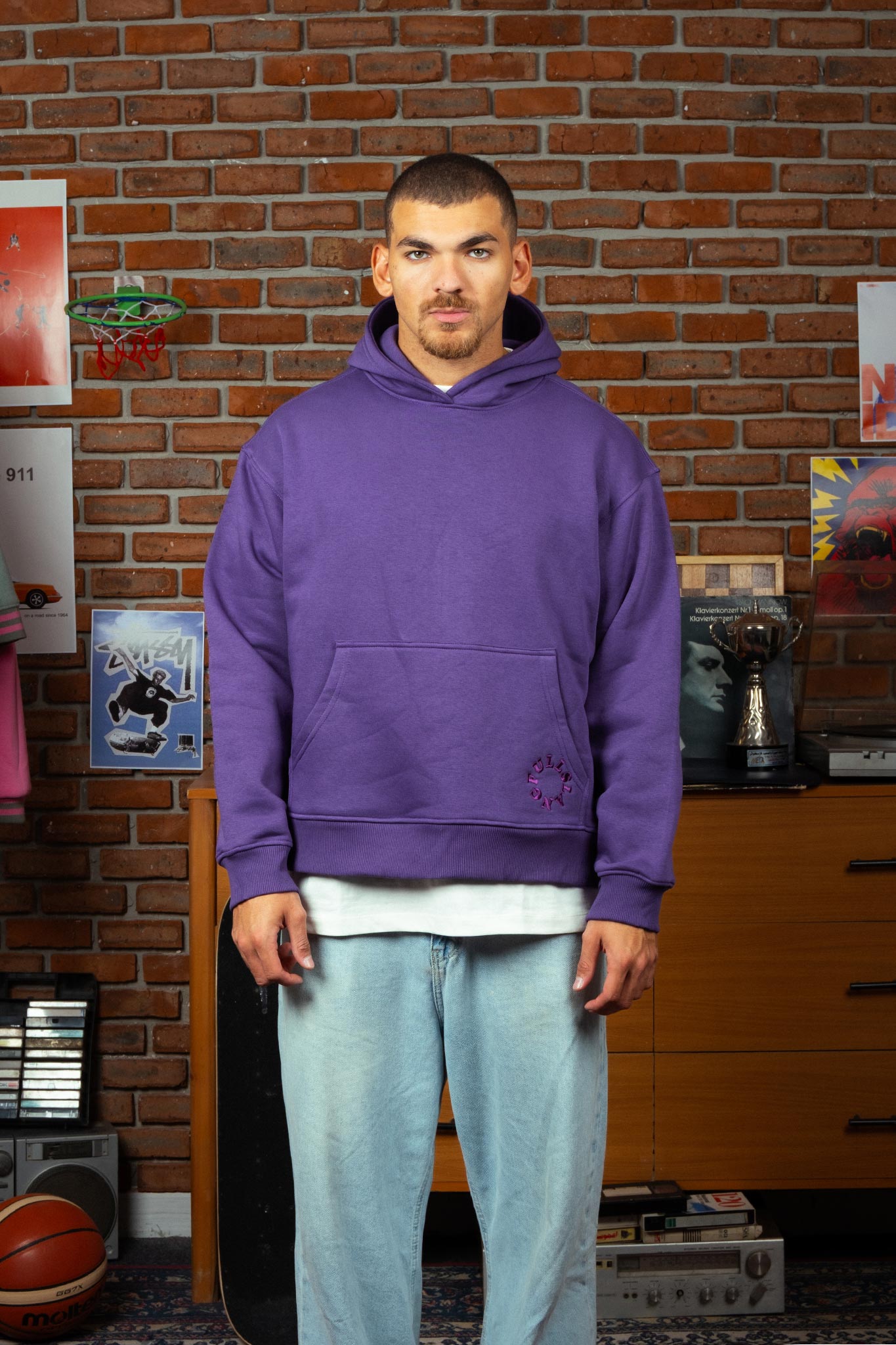 Core Hoodie In Purple