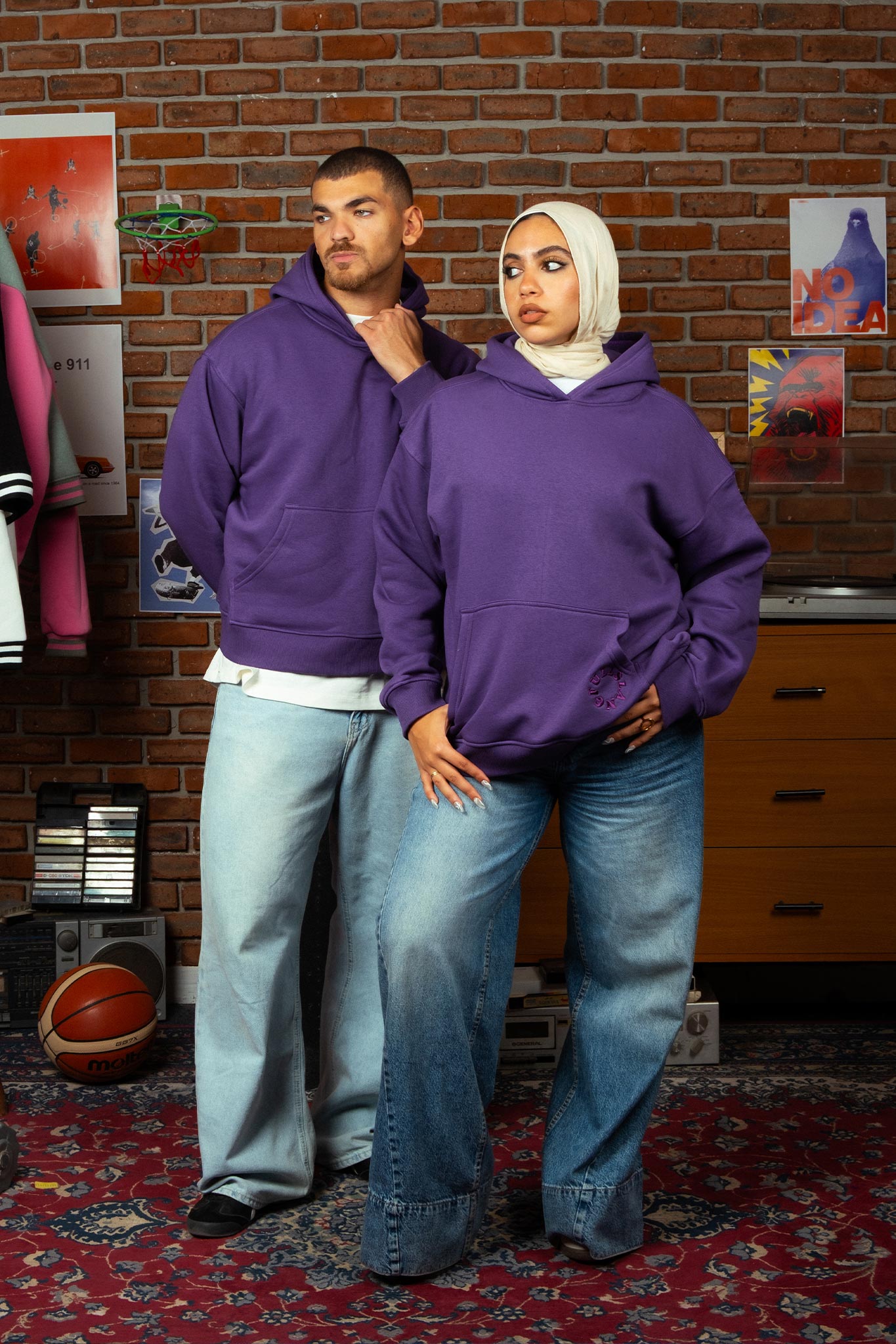 Core Hoodie In Purple