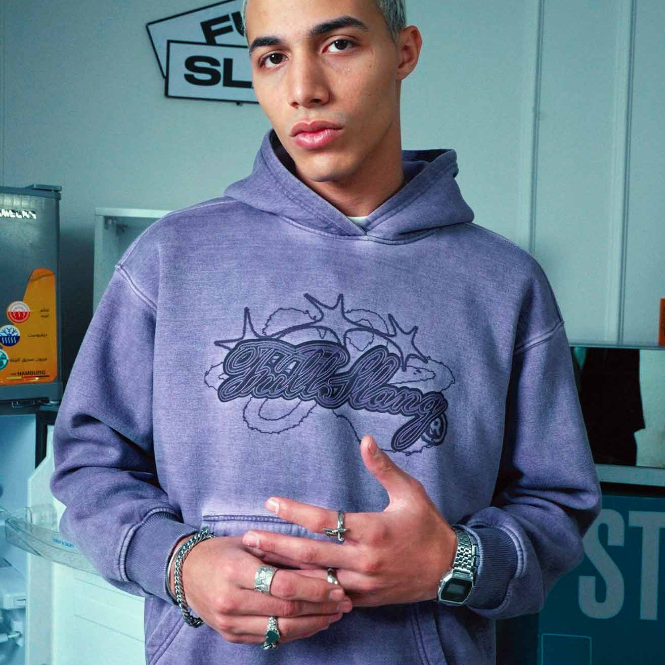 Violet Washed Hoodie