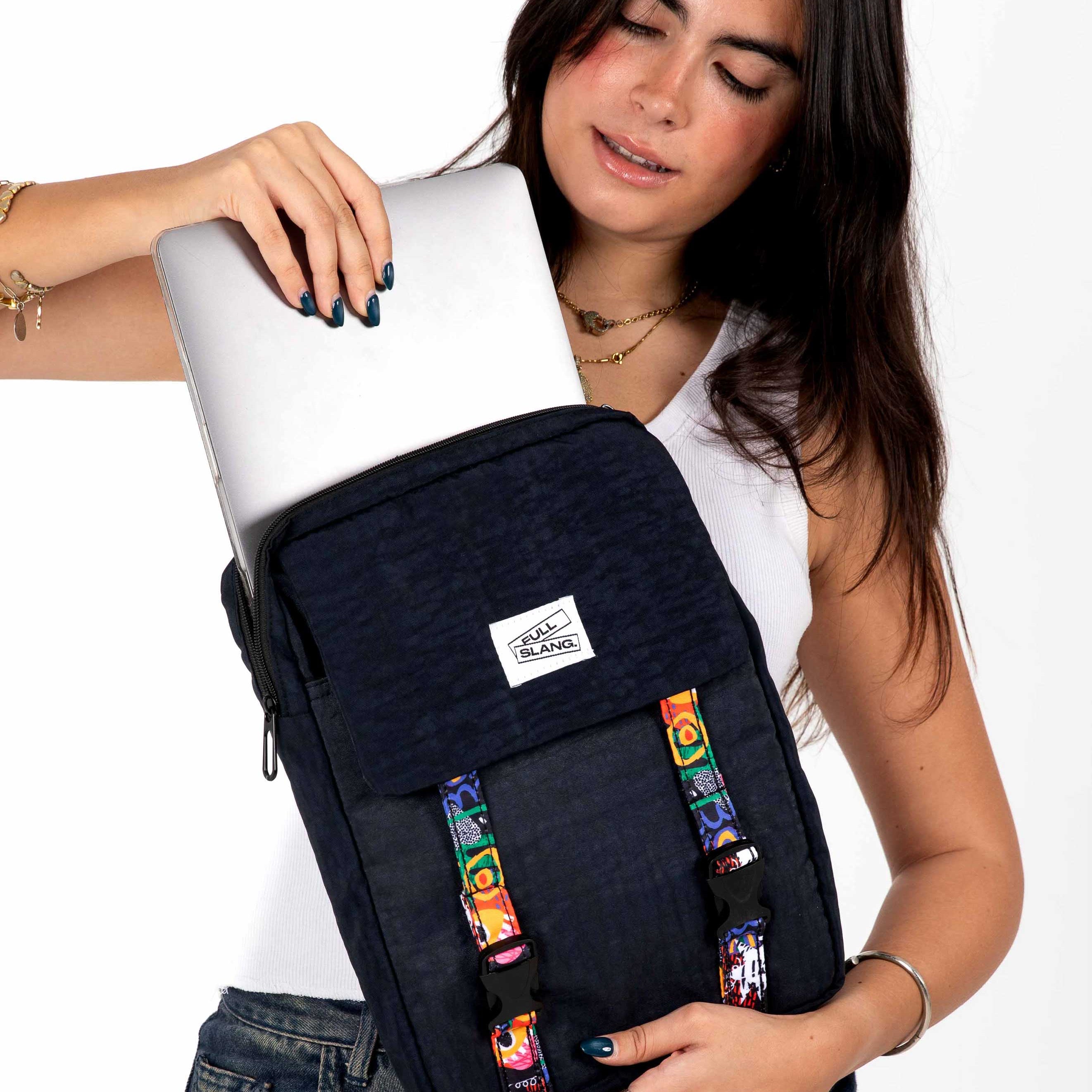 Quirky Laptop Sleeve in Black