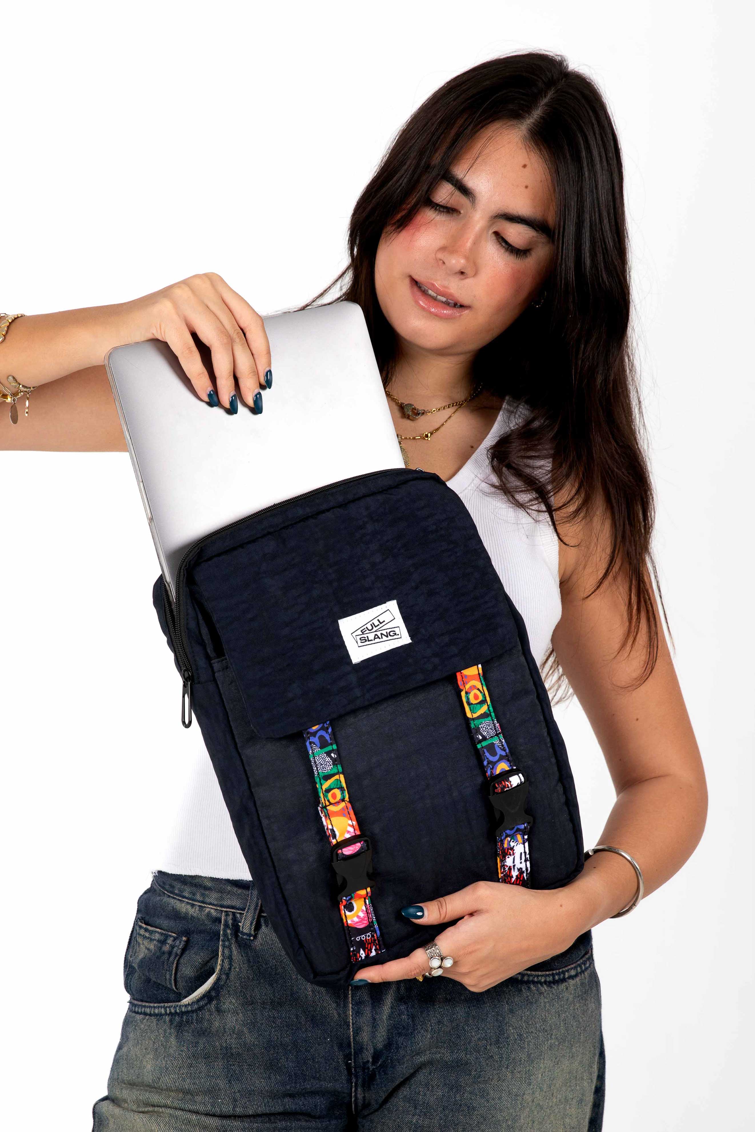 Quirky Laptop Sleeve in Black