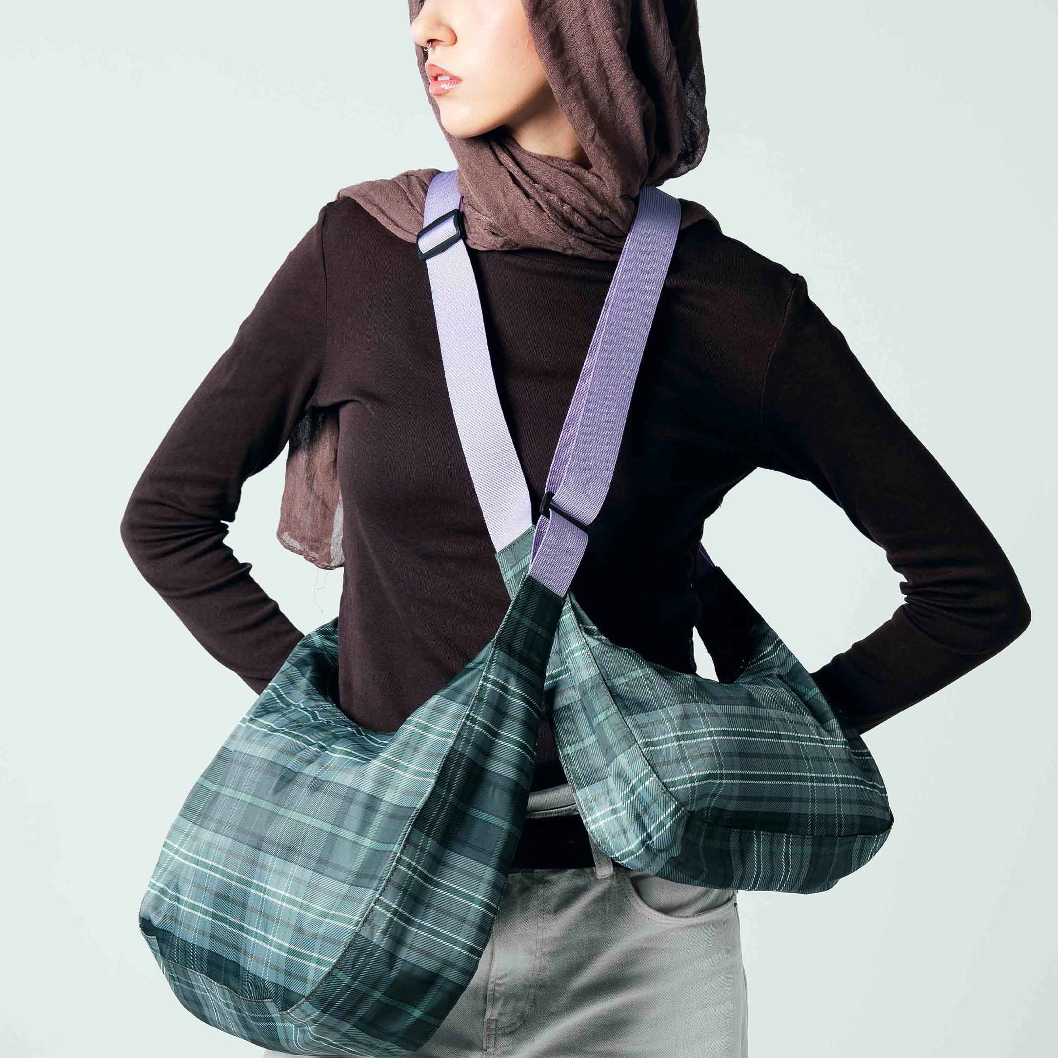 Tartan Crescent Bag