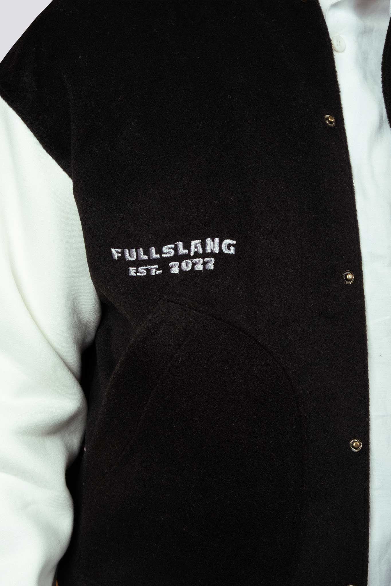 Plain Black Varsity Jacket