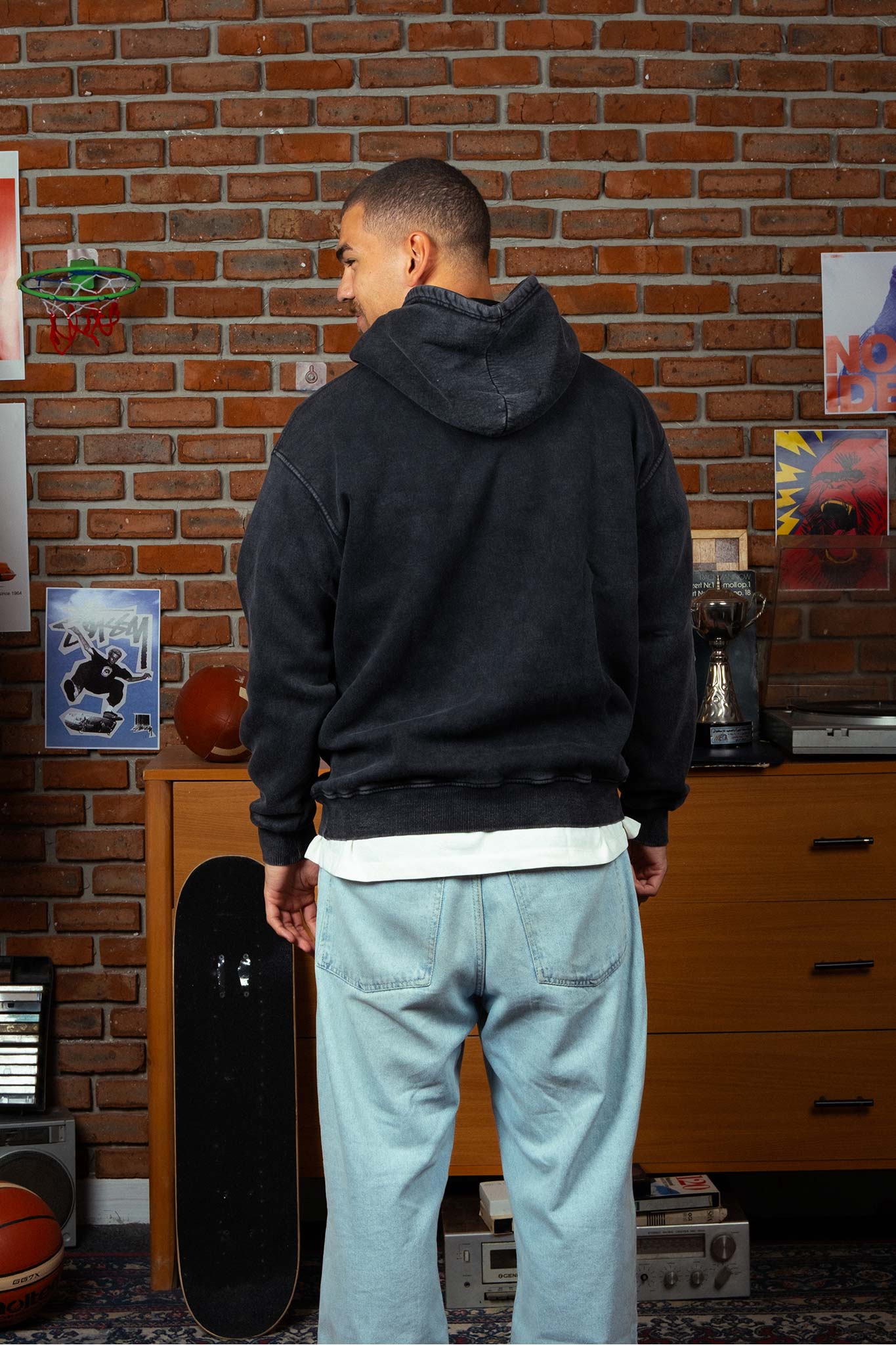 Charcoal Washed Hoodie