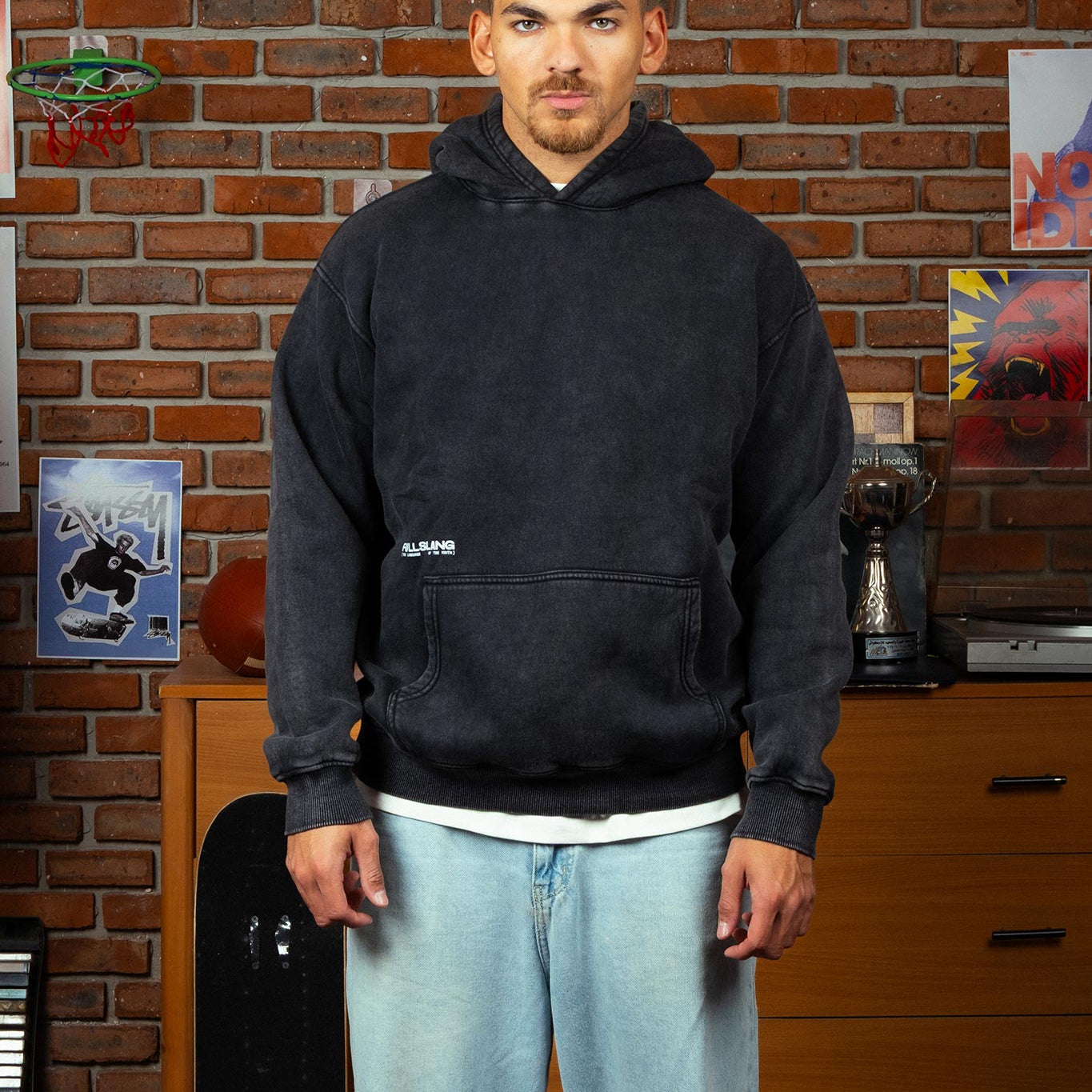 Charcoal Washed Hoodie