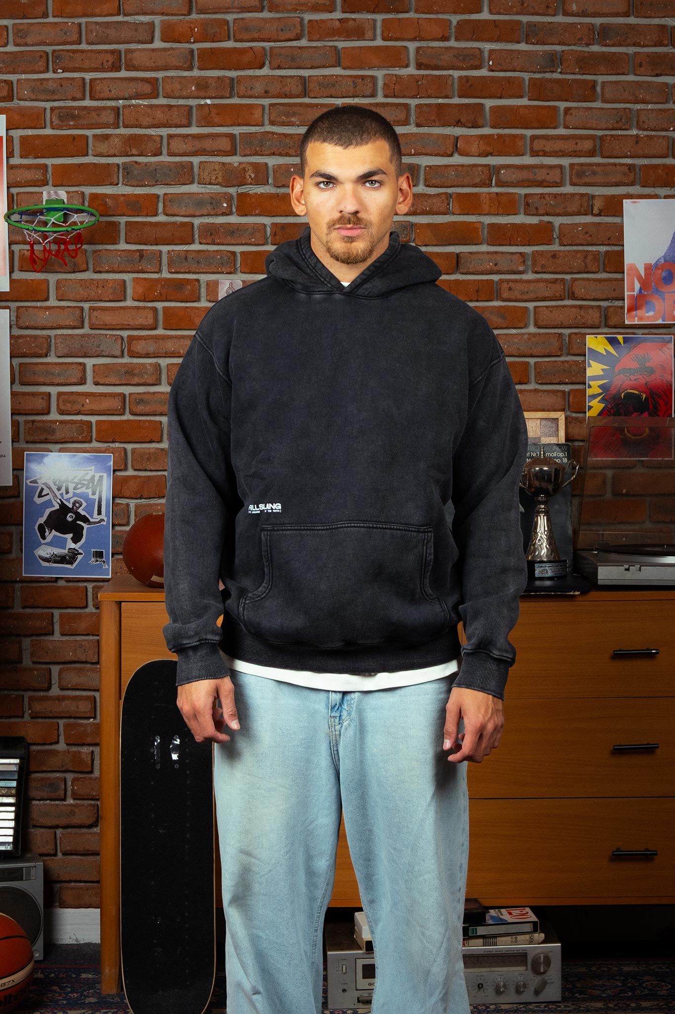 Charcoal Washed Hoodie