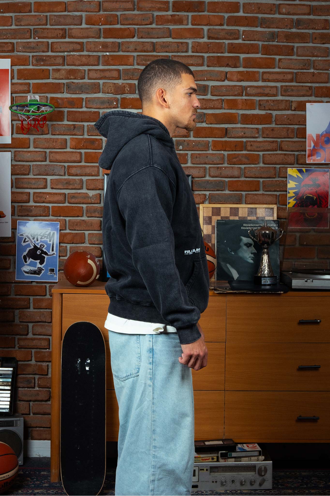 Charcoal Washed Hoodie